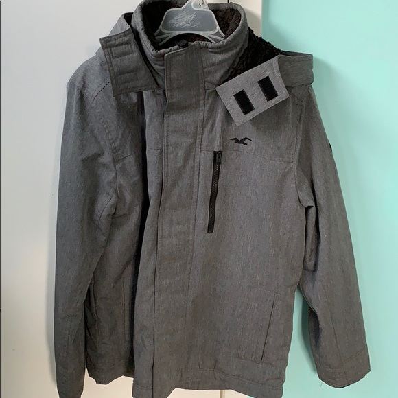 hollister heavy puffer jacket